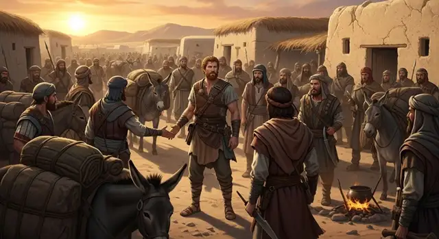 1Crônicas 12 Hebraico com áudio e ARC