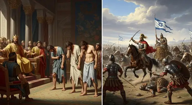 1Crônicas 20 Hebraico com áudio e ARC