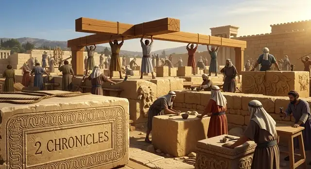 2Crônicas 4 Hebraico com áudio e ARC