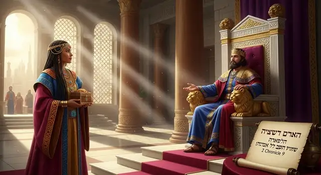 2Crônicas 9 Hebraico com áudio e ARC